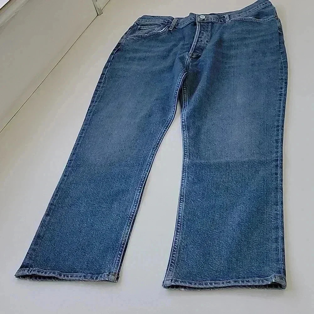 Agolde Riley High Rise Straight Crop Jeans *Transfer* - Picture 3 of 9
